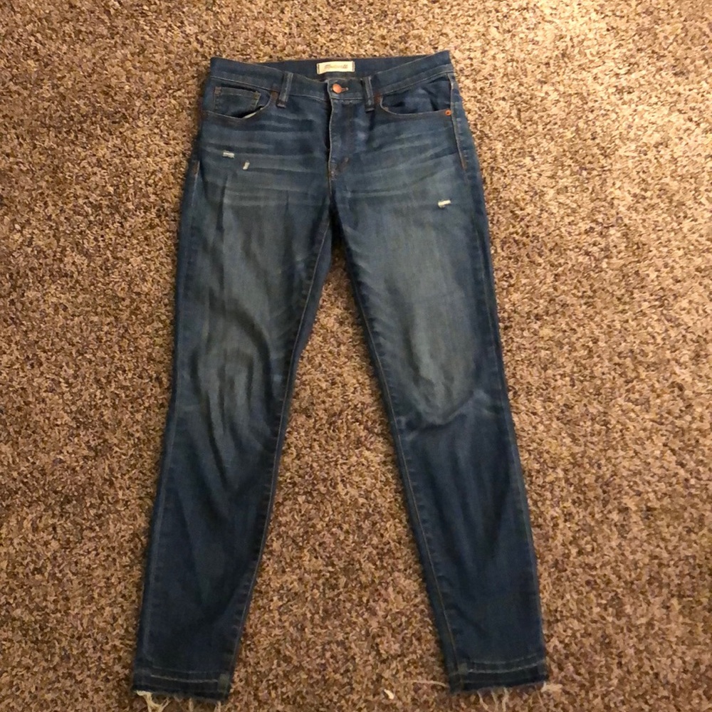 Madewell 9” high riser in light demin